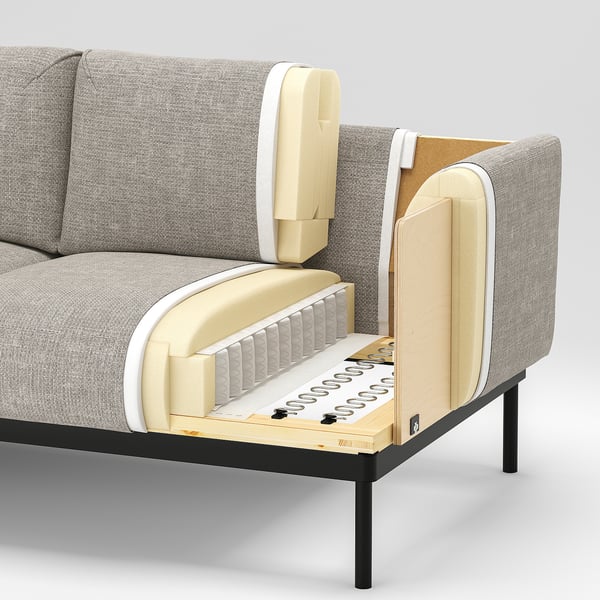 ÄPPLARYD 3er-Sofa, Gunnared hellblau