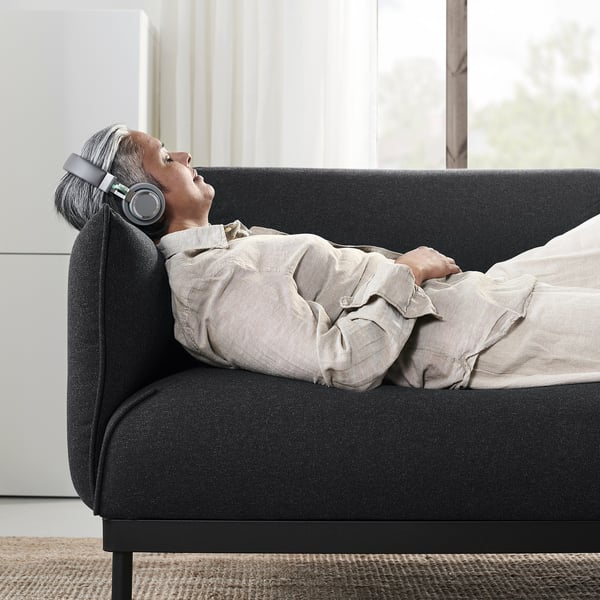 ÄPPLARYD 3er-Sofa, Gunnared schwarz/grau
