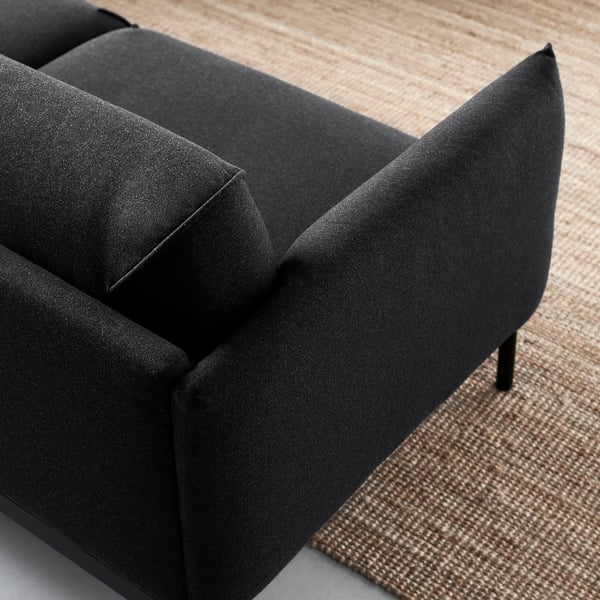 ÄPPLARYD Ecksofa 4-sitzig, Gunnared schwarz/grau