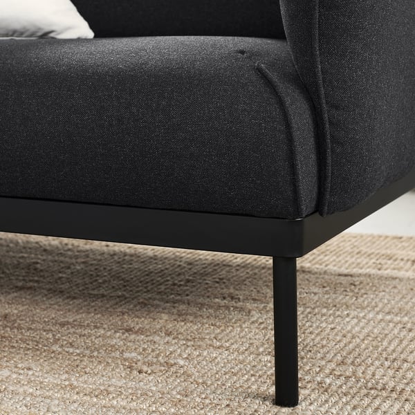 ÄPPLARYD Ecksofa 4-sitzig, Gunnared schwarz/grau