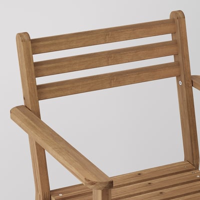 ASKHOLMEN Armlehnstuhl/außen, dunkelbraun