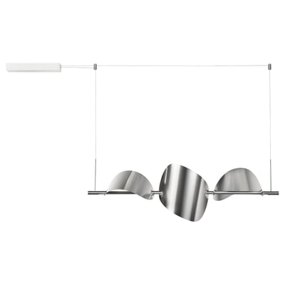 BACKSTÖRN LED-Hängeleuchte, dimmbar/mattiert Aluminium, 108 cm