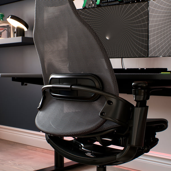 BÄSTBOLL Gamingstuhl, schwarz/Mjuk schwarz