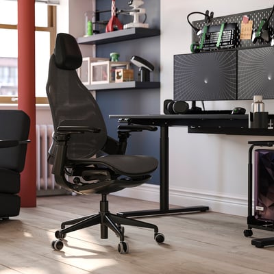 BÄSTBOLL Gamingstuhl, schwarz/Mjuk schwarz