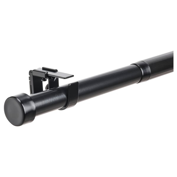 BEKRÄFTA Gardinenstangen-Set, schwarz, 120-210 cm 28 mm