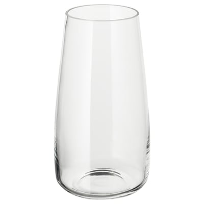 BERÄKNA Vase, Klarglas, 30 cm