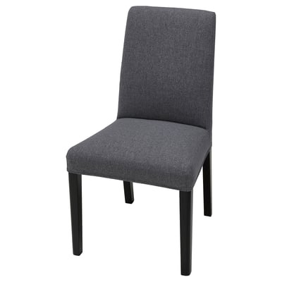 BERGMUND Stuhl, schwarz/Gunnared mittelgrau