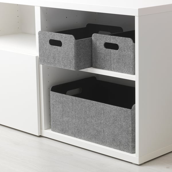 BESTÅ Box, grau, 32x51x21 cm