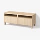 BESTÅ TV-Bank mit Schubladen, Eicheneff wlas/Lappviken/Stubbarp Eicheneff wlas, 120x42x48 cm