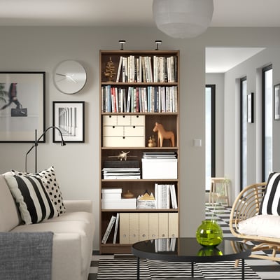 BILLY Bücherregal, Eichenachbildung, 80x28x202 cm