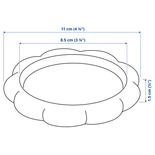 BLADFÅGEL Kerzen-/Dekoschale, rosa, 11 cm