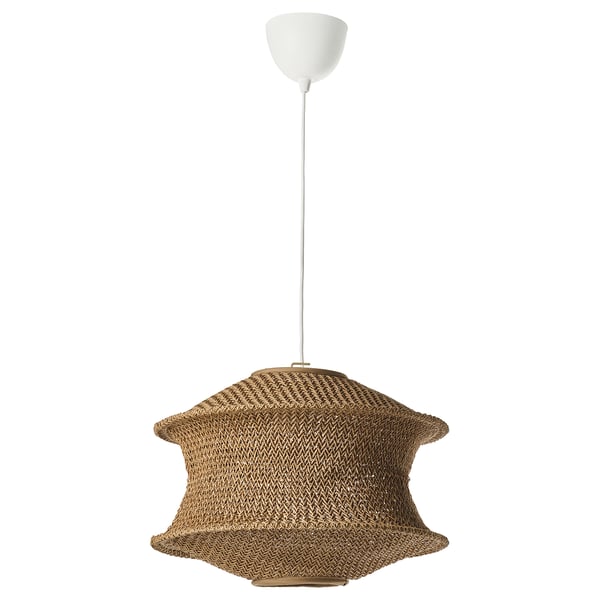 BLÅSTÅNG / HAVSDJUP Hängeleuchte, beige/weiß, 45 cm