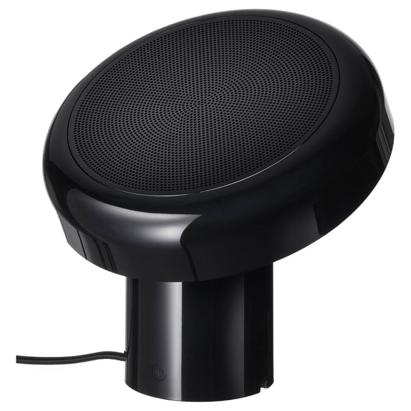 BLOMPRAKT Leuchte m Bluetooth-Lautsprecher, schwarz