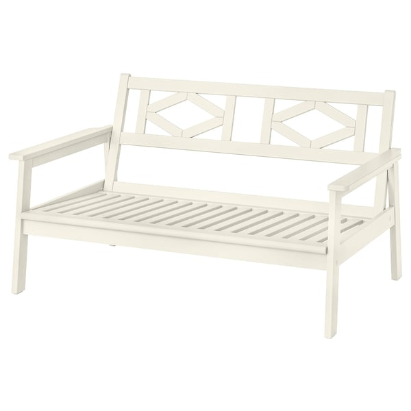 BONDHOLMEN 2er-Sofa/außen, weiß/beige, 139x81x73 cm