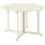 BONDHOLMEN Tisch/außen, weiß/beige, 108 cm