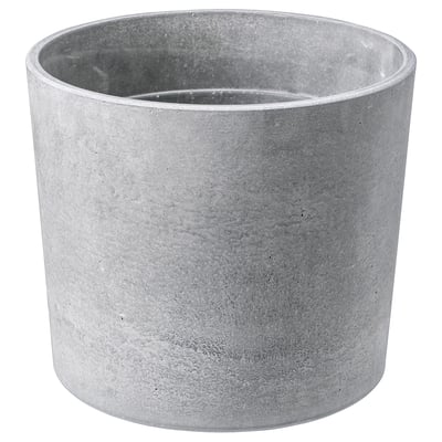 BOYSENBÄR Übertopf, drinnen/draußen hellgrau, 15 cm