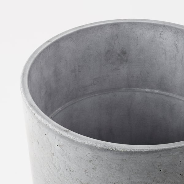 BOYSENBÄR Übertopf, drinnen/draußen hellgrau, 19 cm