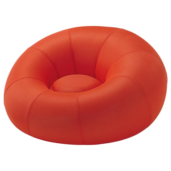 BRÄNNBOLL Gamingsessel aufblasbar, leuchtend orange