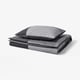 BRUNKRISSLA Bettwäsche-Set, 2-teilig, schwarz, 150x200/50x60 cm