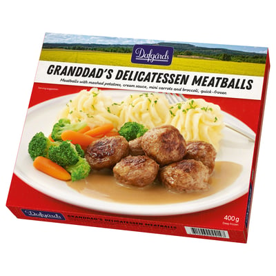 DAFGÅRDS KÖTTBULLAR Schw. Fleischbällchen m Püree gefr, 400 g