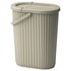 DAMMÄNG Behälter mit Deckel, graubeige, 26 l