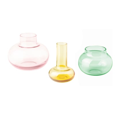 DOFTRIPS Vase 3er-Set, versch. Farben