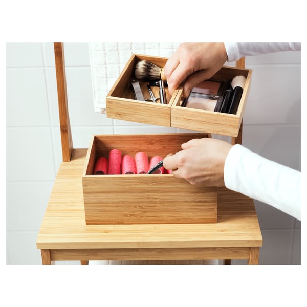 DRAGAN Box 3er-Set, Bambus, 23x17x14 cm