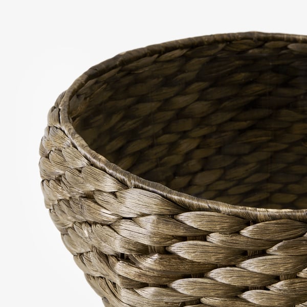 DRUVFLÄDER Übertopf, Wasserhyazinthe/grau, 24 cm