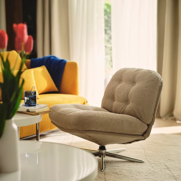 DYVLINGE Drehsessel, Kelinge beige