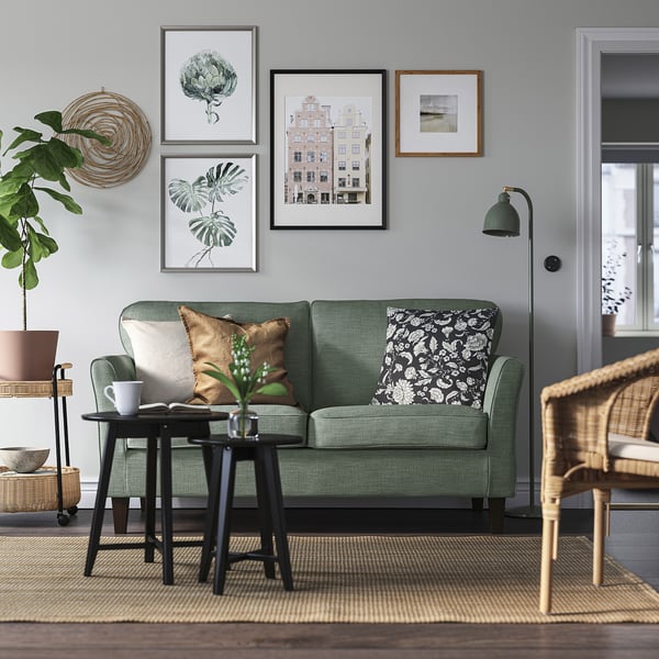 EKHOLMA 2er-Sofa, Hemmesta graugrün
