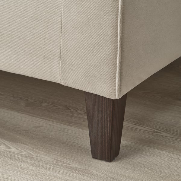 EKHOLMA Ecksofa 4-sitzig ohne Abschluss, Hakebo beige