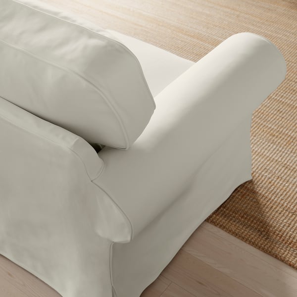 EKTORP 3er-Sofa mit Récamiere, Blekinge weiß