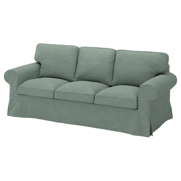 EKTORP Bezug 3er-Sofa, Hemmesta graugrün