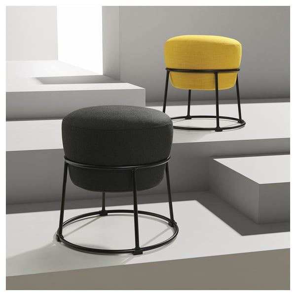 EMMISLÖV Pouf, Vissle dunkelgrau