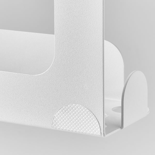 ENUDDEN Hängeduschablage mit Haken, weiß, 31x9x51 cm