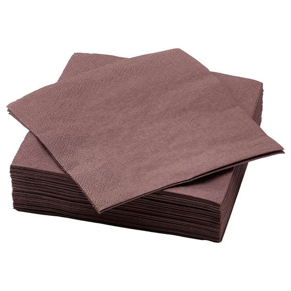 FANTASTISK Papierserviette, braunrot, 33x33 cm