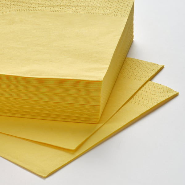 FANTASTISK Papierserviette, gelb, 40x40 cm