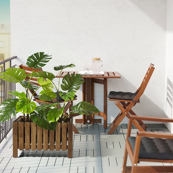 FEJKA Topfpflanze, künstlich, drinnen/draußen Monstera, 19 cm