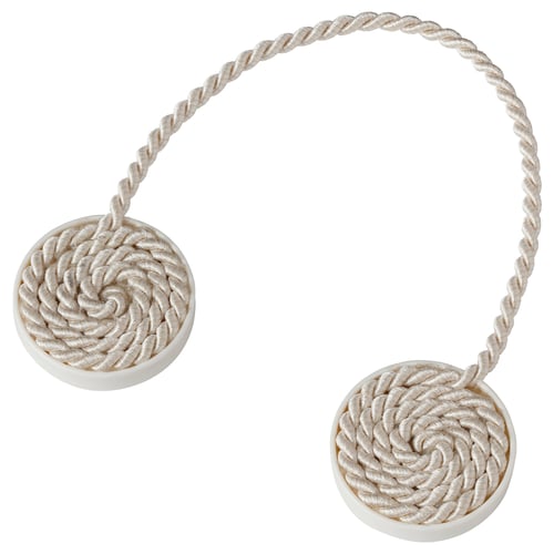 FÖNSTERBOMAL Raffhalter magnetisch, beige