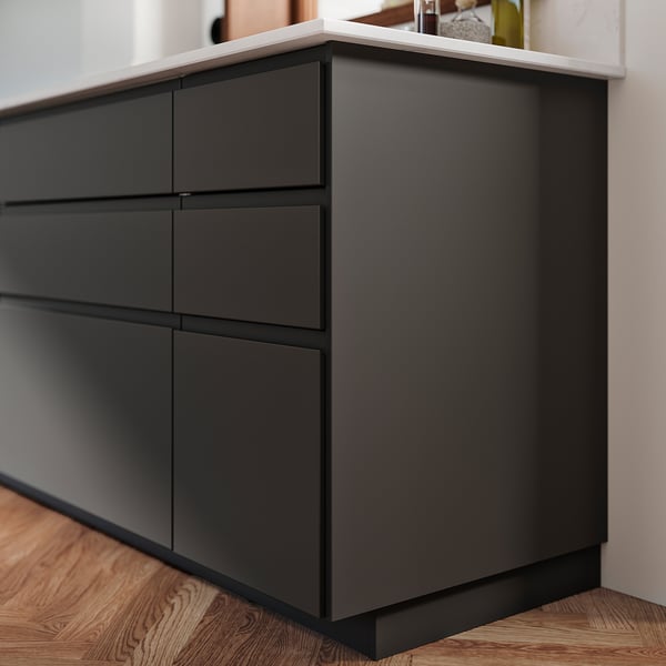 FÖRBÄTTRA Deckseite, dunkelgrau, 39x81 cm