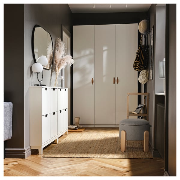 FÖRLUNDA Pouf, mit Stauraum/Tonerud grau
