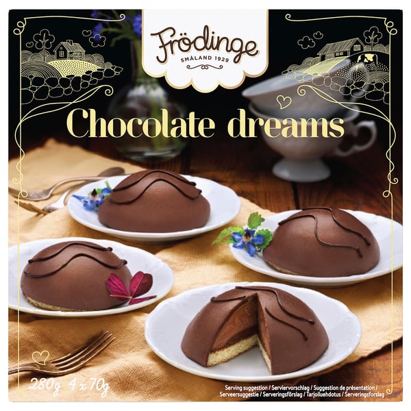 FRÖDINGE Schokoladenmoussetörtchen, 280 g