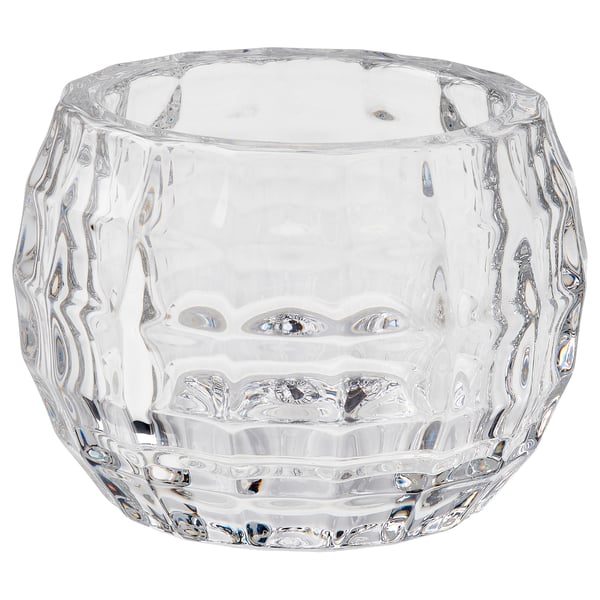FRÖJDA Teelichthalter, Klarglas, 6 cm
