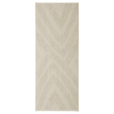 FULLMAKT Teppich flach gewebt, drin/draußen, beige/meliert, 80x200 cm
