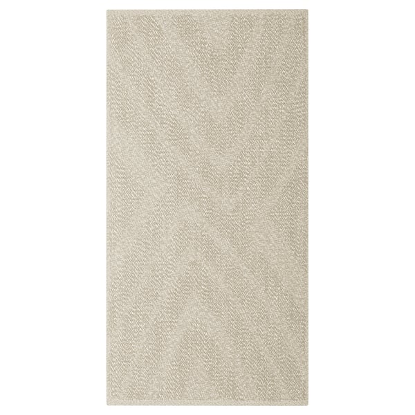 FULLMAKT Teppich flach gewebt, drin/draußen, beige/meliert, 80x150 cm