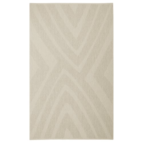 FULLMAKT Teppich flach gewebt, drin/draußen, beige/meliert, 200x300 cm