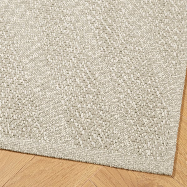 FULLMAKT Teppich flach gewebt, drin/draußen, beige/meliert, 80x200 cm