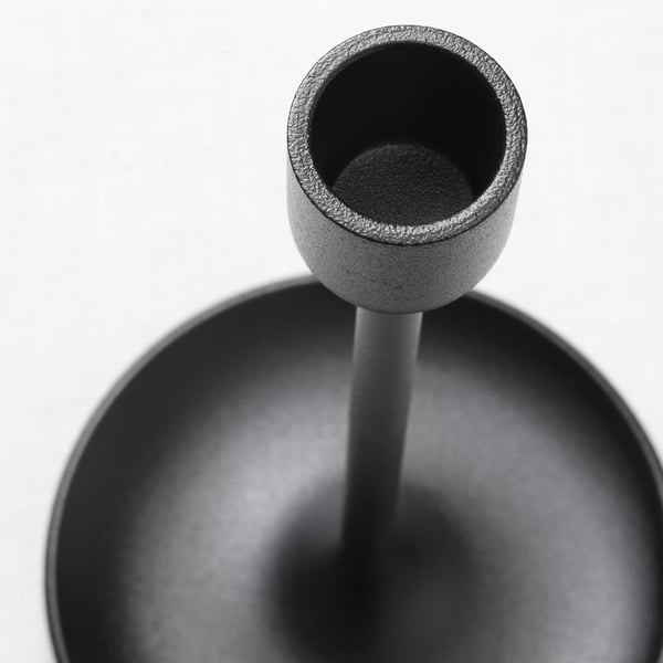 FULLTALIG Kerzenständer 3er-Set, schwarz