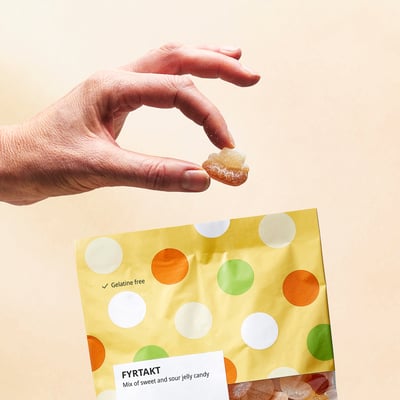 FYRTAKT Geleekonfekt, süß und sauer, 450 g