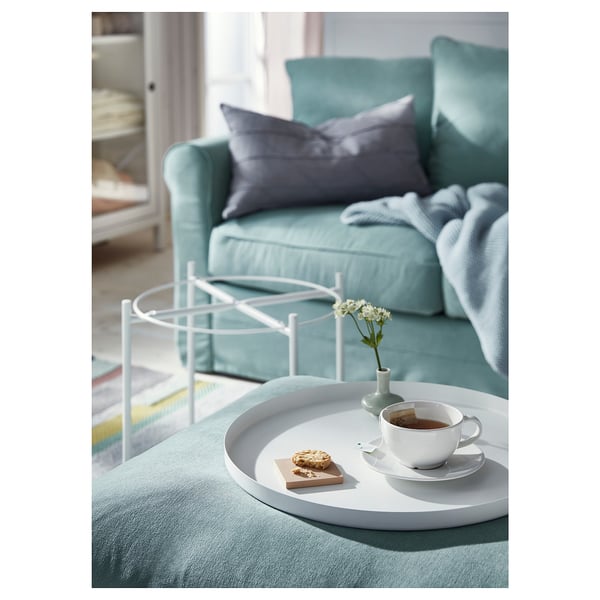 GLADOM Tabletttisch, weiß, 45x53 cm